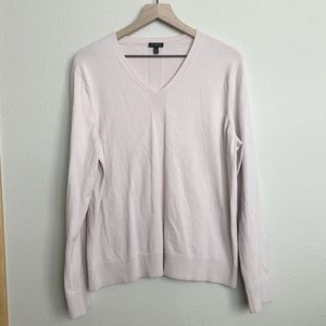 Talbots Light Pink Classic V-Neck Sweater Size XL